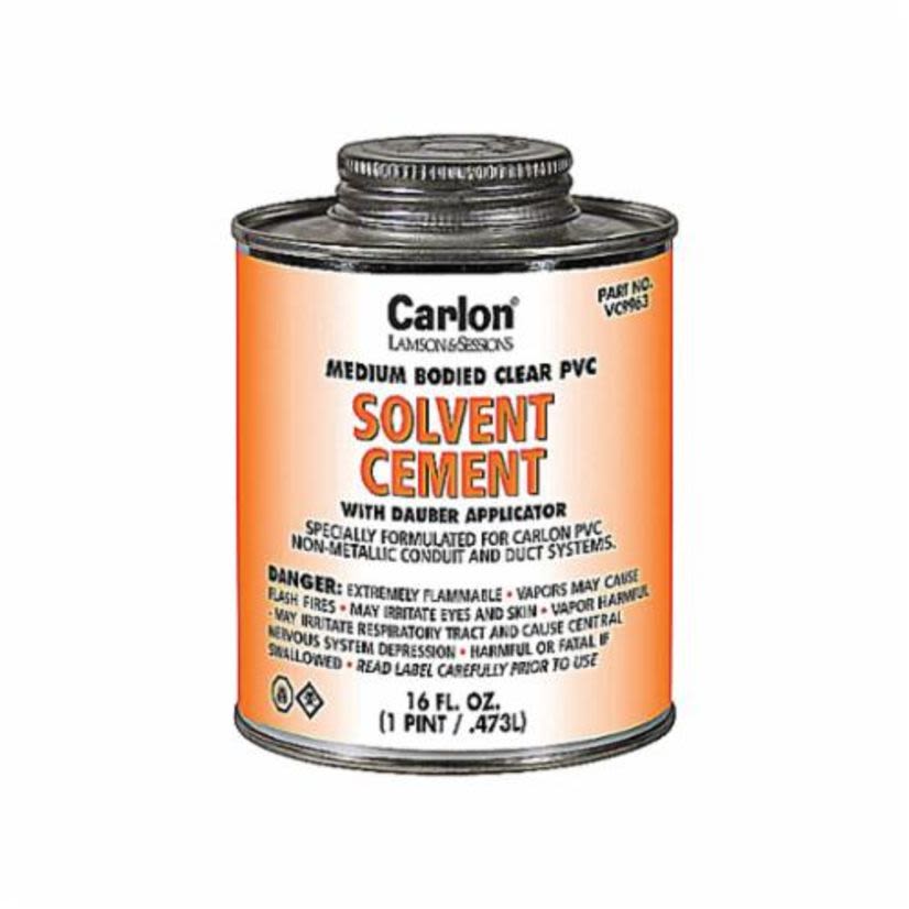 Thomas  Betts Carlon® VC9962 Standard Conduit Cement, 32 oz Can, Liquid Form, Clear, 0.93